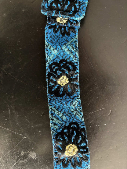 XS/S | 1950s Teena Paige Blue Jacquard Dress