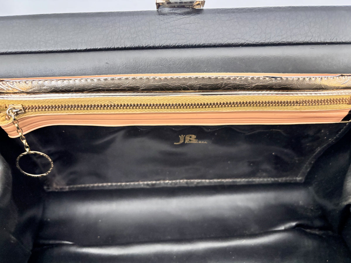 1960s J.R. Florida Floral Velvet Handbag