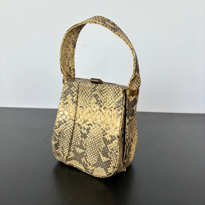 1940s Faux Reptile Handbag