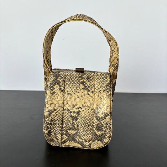 1940s Faux Reptile Handbag