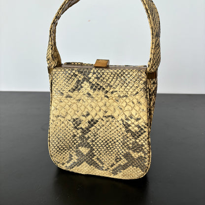 1940s Faux Reptile Handbag