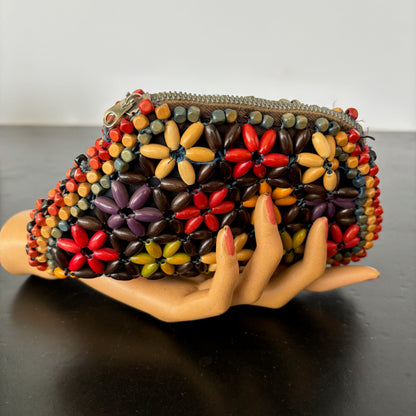 1930s/40s Schowanek Wood Beaded Purse