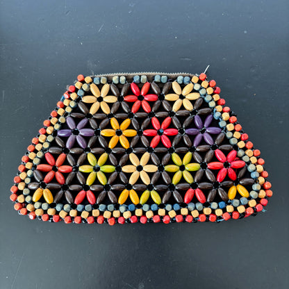 1930s/40s Schowanek Wood Beaded Purse