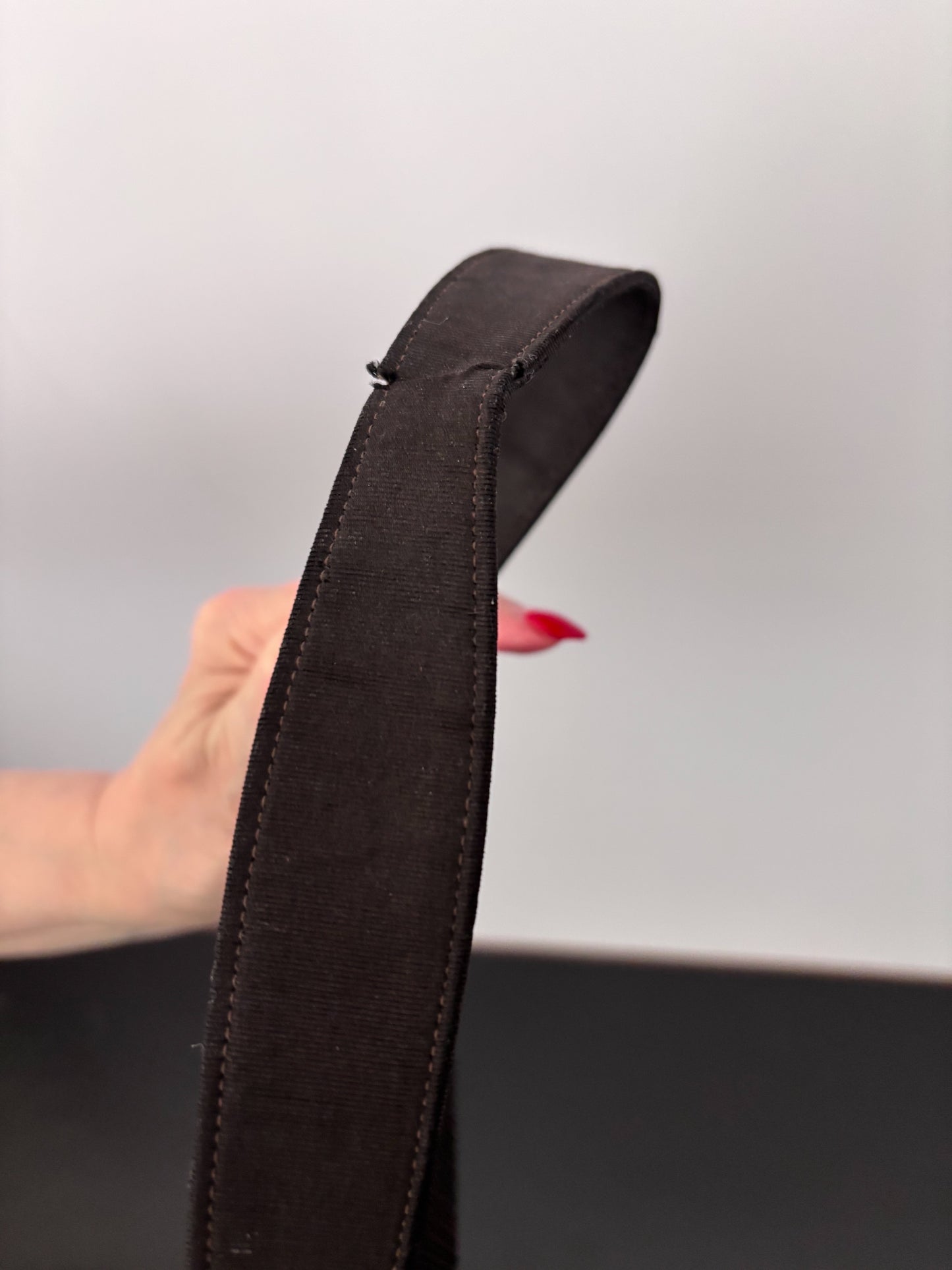 1940s Black Corded Evening Bag