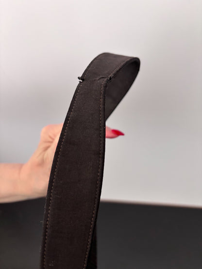 1940s Black Corded Evening Bag