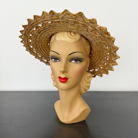 Vintage Straw Summer Hat