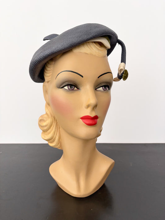 1950s/1960s Voilà Paris Antenna Tilt Hat