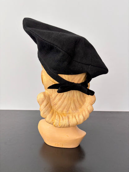 1930s/1940s Black Felt Beret