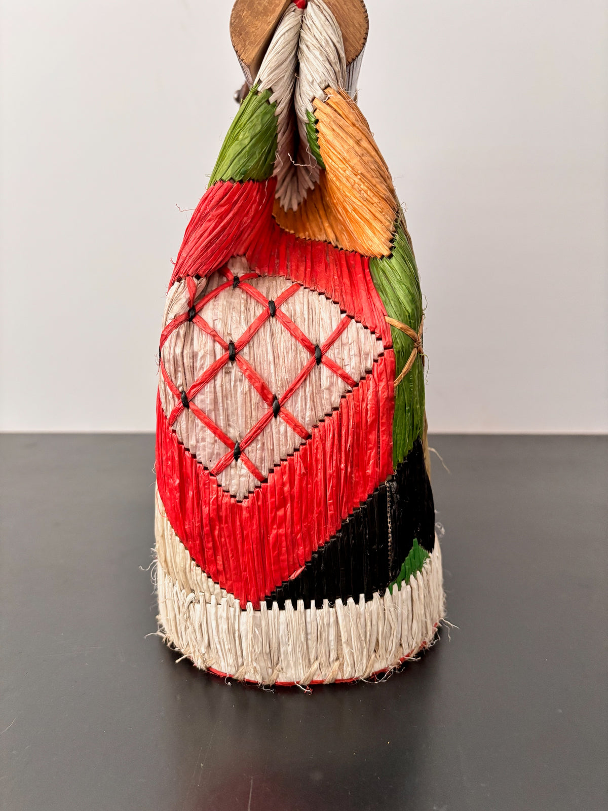 1950s/60s Colorful Raffia Handbag