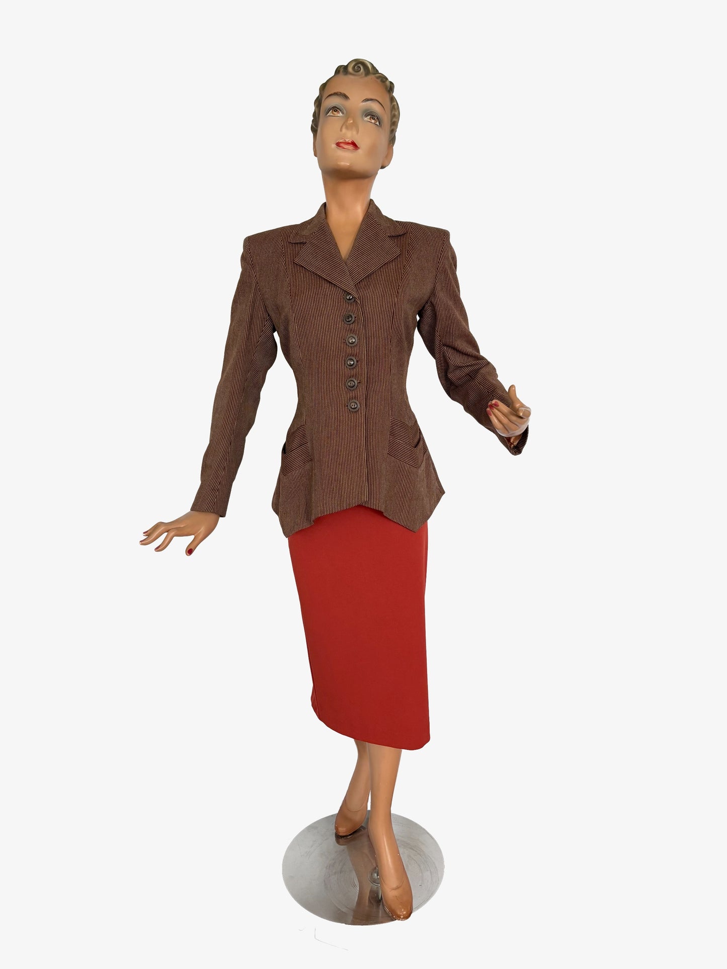 M | 1940s Co-Mar Tailor Made Wool Gabardine Jacket