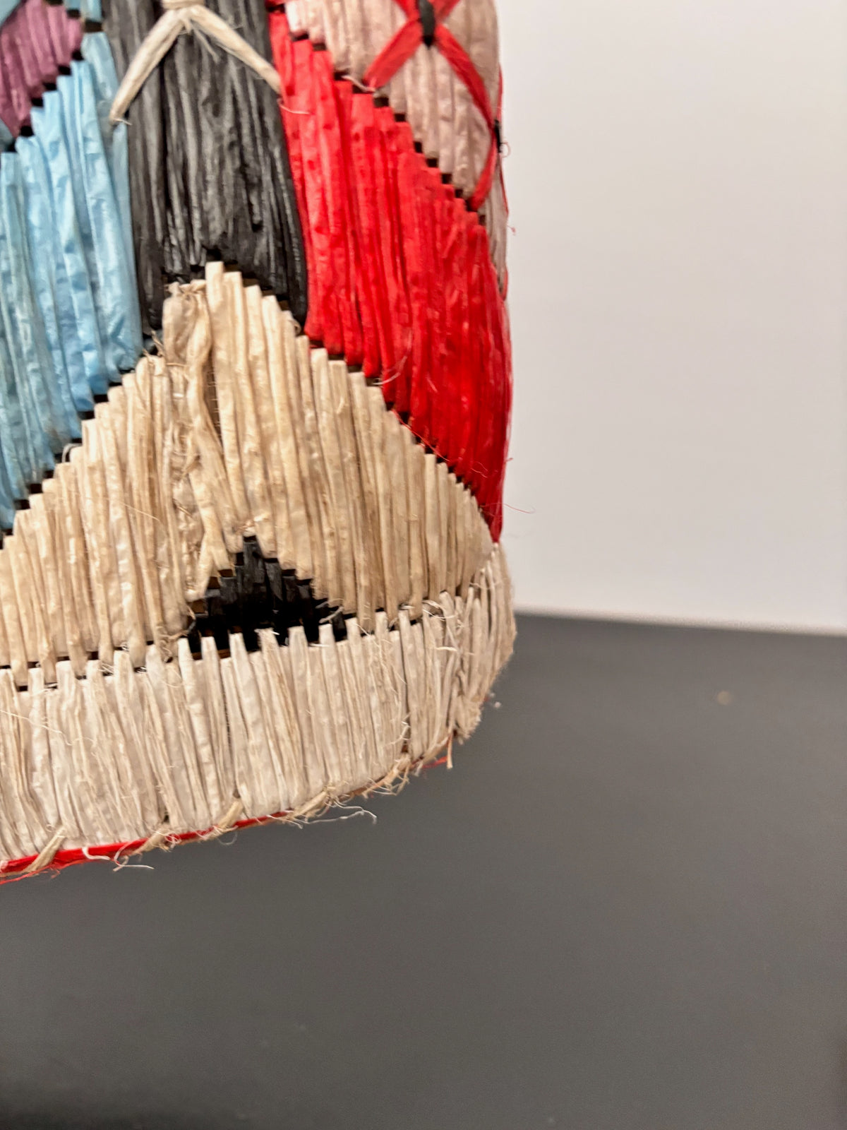 1950s/60s Colorful Raffia Handbag