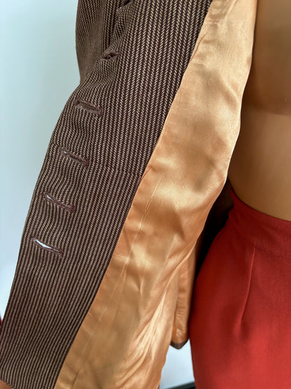 M | 1940s Co-Mar Tailor Made Wool Gabardine Jacket