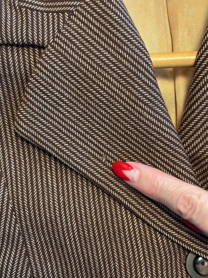 M | 1940s Co-Mar Tailor Made Wool Gabardine Jacket