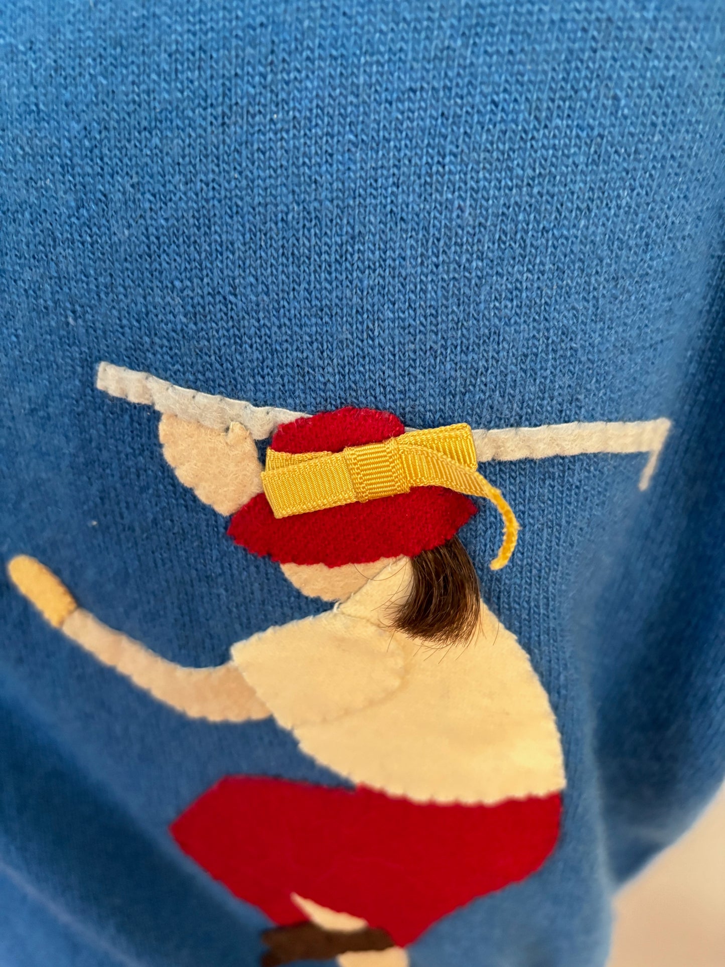 S | 1950s Ruth Chagnon Novelty Golf Cashmere Cardigan