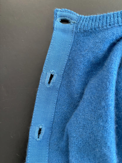 S | 1950s Ruth Chagnon Novelty Golf Cashmere Cardigan