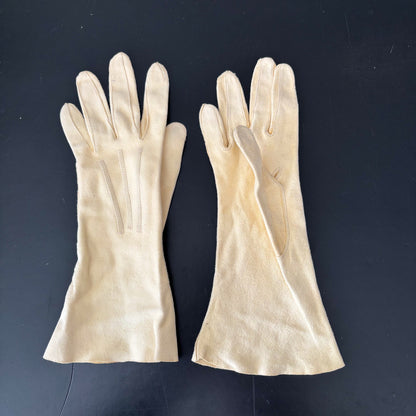 Vintage Mid-Century Britland Doeskin Gloves | Size 6 3/4