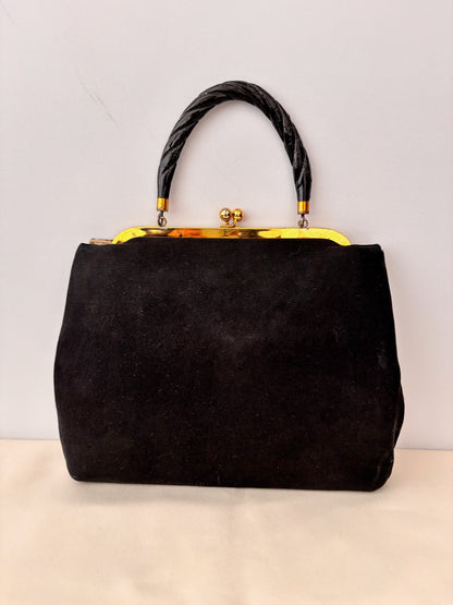 1950s Floral Tapestry Handbag F.L. Fifth Ave New York