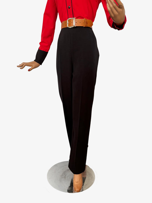 Julie 1940s Style Slacks Black