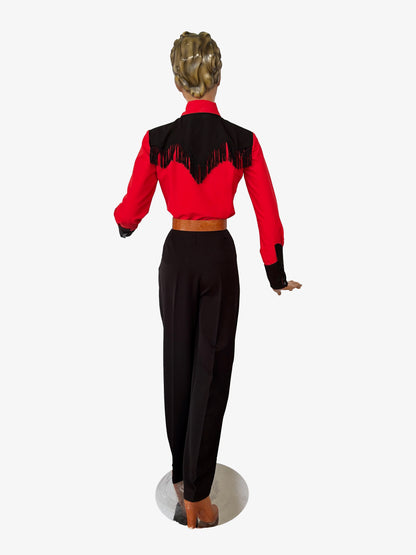 Julie 1940s Style Slacks Black