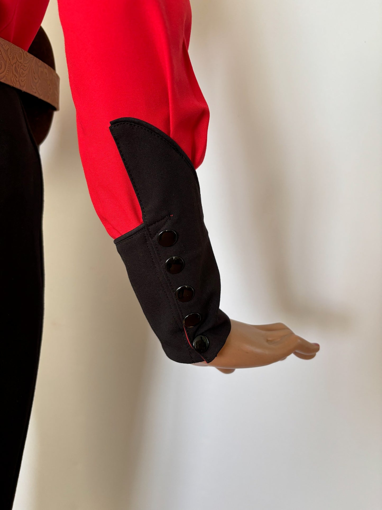 June 1940s Western Blouse Red - Made to Order