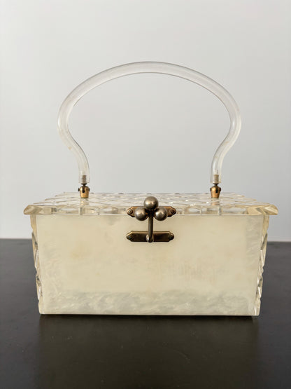 1950s Lucite Box Handbag - Wounded