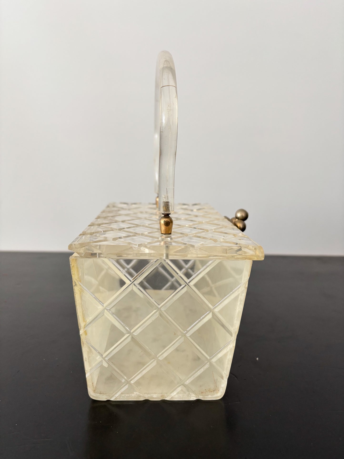 1950s Lucite Box Handbag - Wounded
