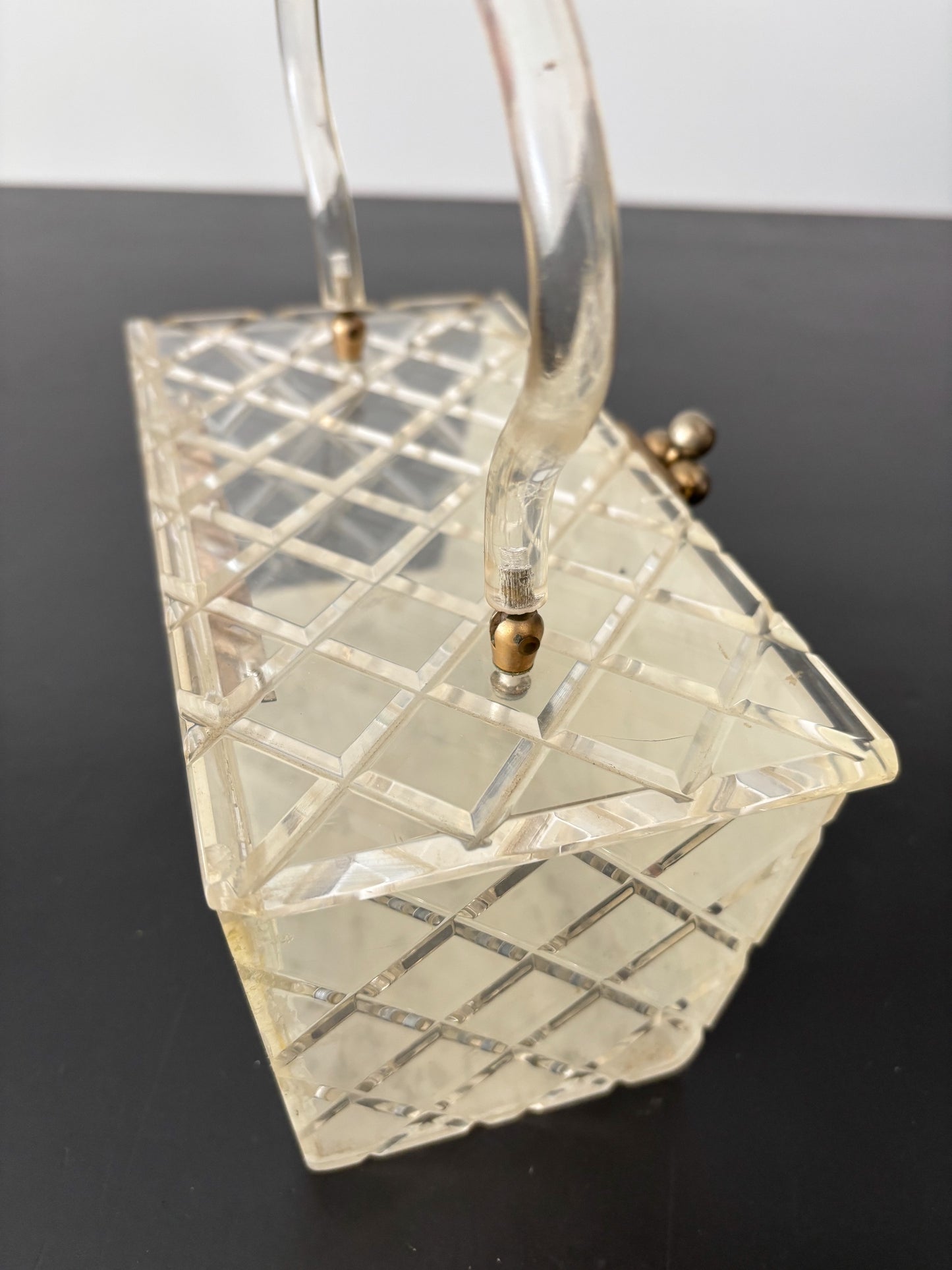 1950s Lucite Box Handbag - Wounded