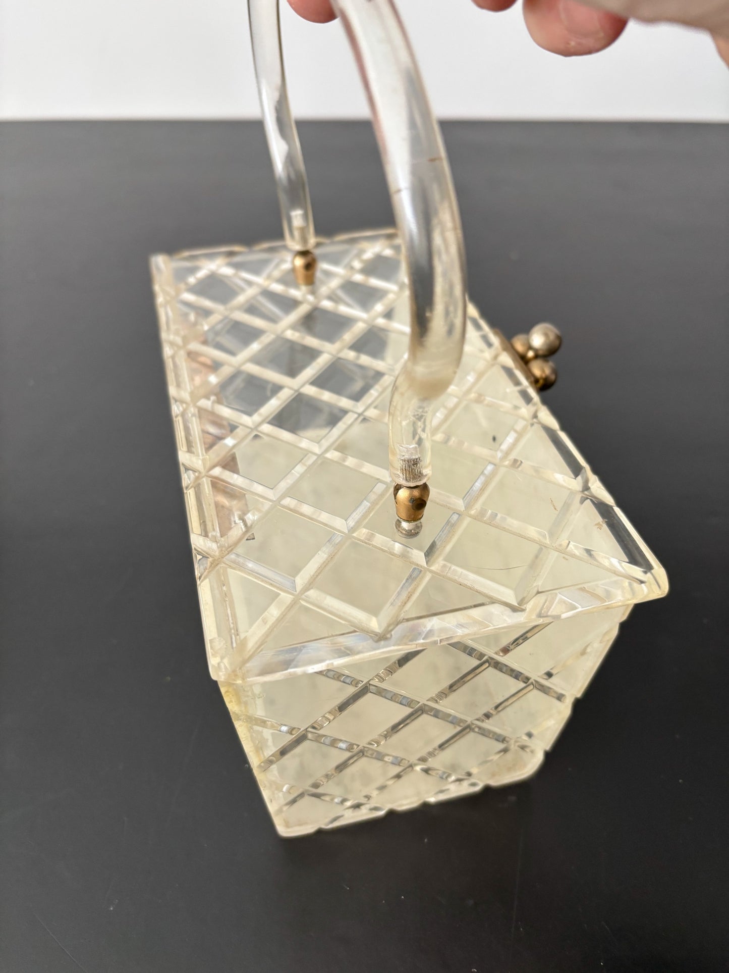 1950s Lucite Box Handbag - Wounded