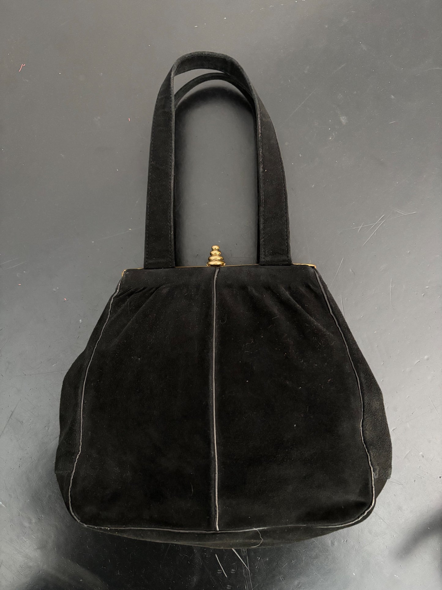 1940s Suede Handbag