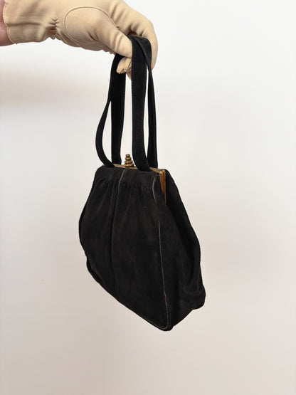 1940s Suede Handbag