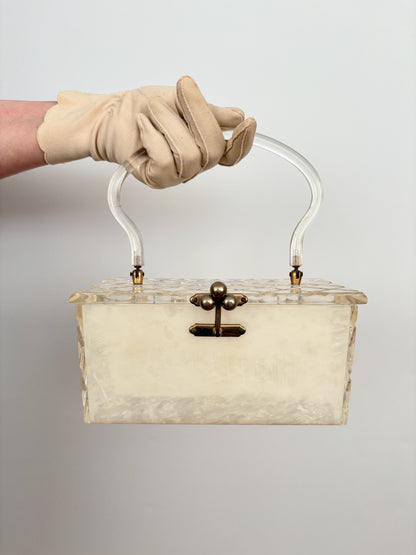 1950s Lucite Box Handbag - Wounded