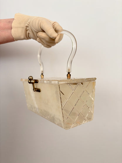 1950s Lucite Box Handbag - Wounded