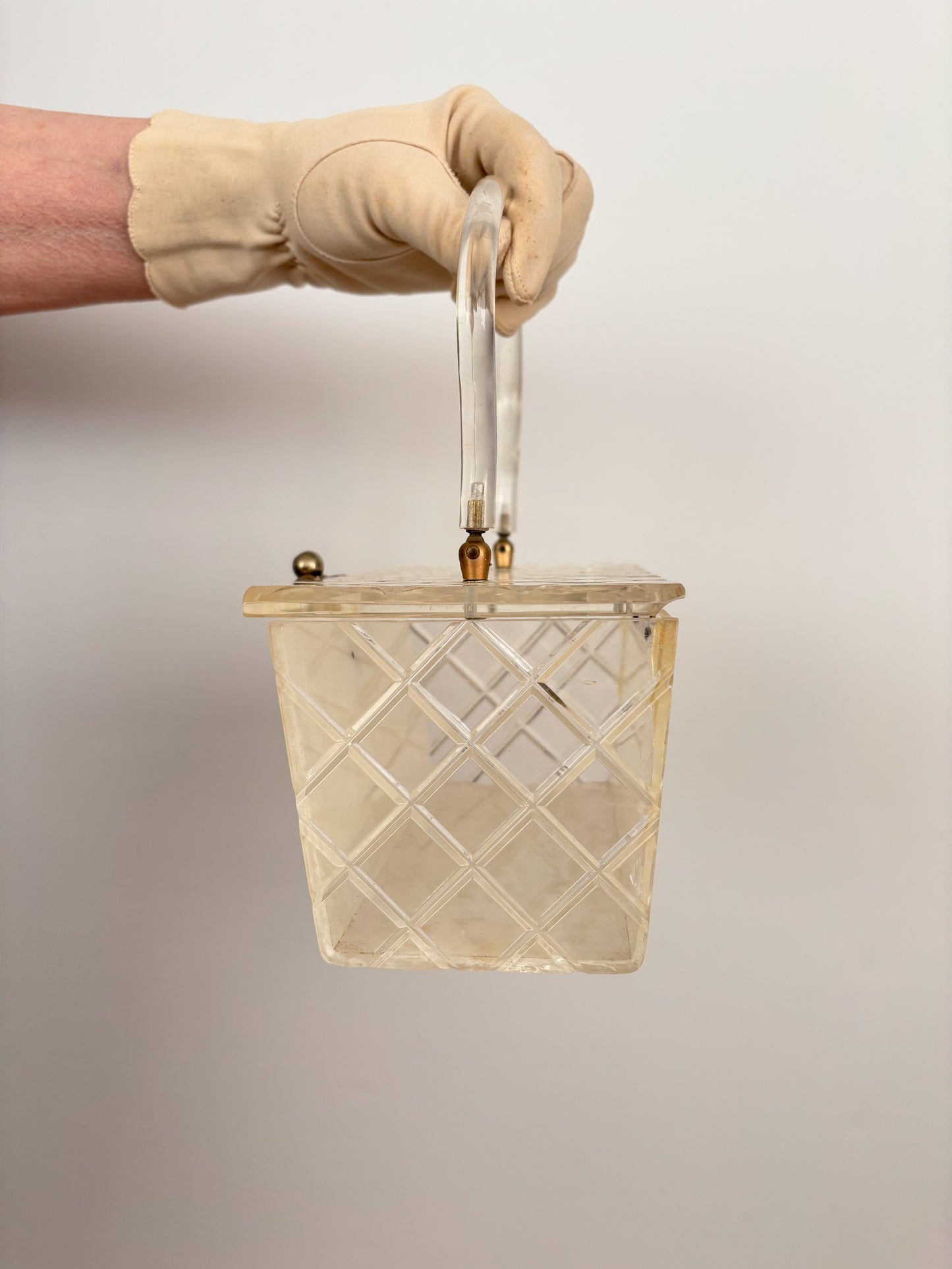 1950s Lucite Box Handbag - Wounded