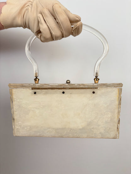 1950s Lucite Box Handbag - Wounded