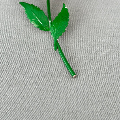 1960s Enamel Sunflower Brooch