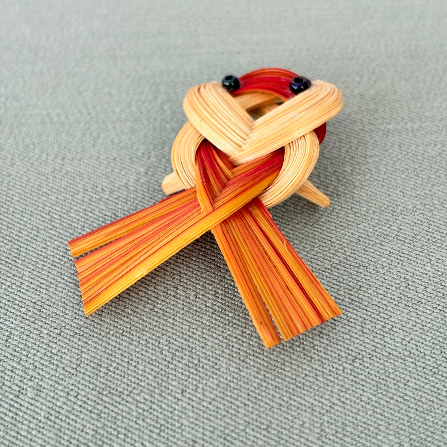 Vintage Twisted Bamboo Fish Brooch