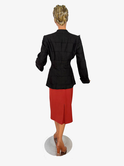 M | 1940s Style Wool Gabardine Jacket