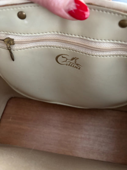 1960s Enid Collins Winged Friends Jeweled Canvas Handbag