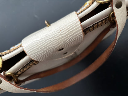1960s Enid Collins Winged Friends Jeweled Canvas Handbag