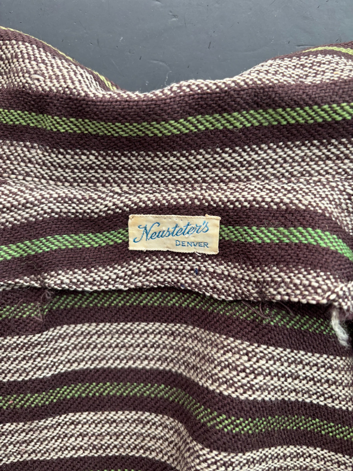 S/M | 1940s Striped Wool Tailored Jacket