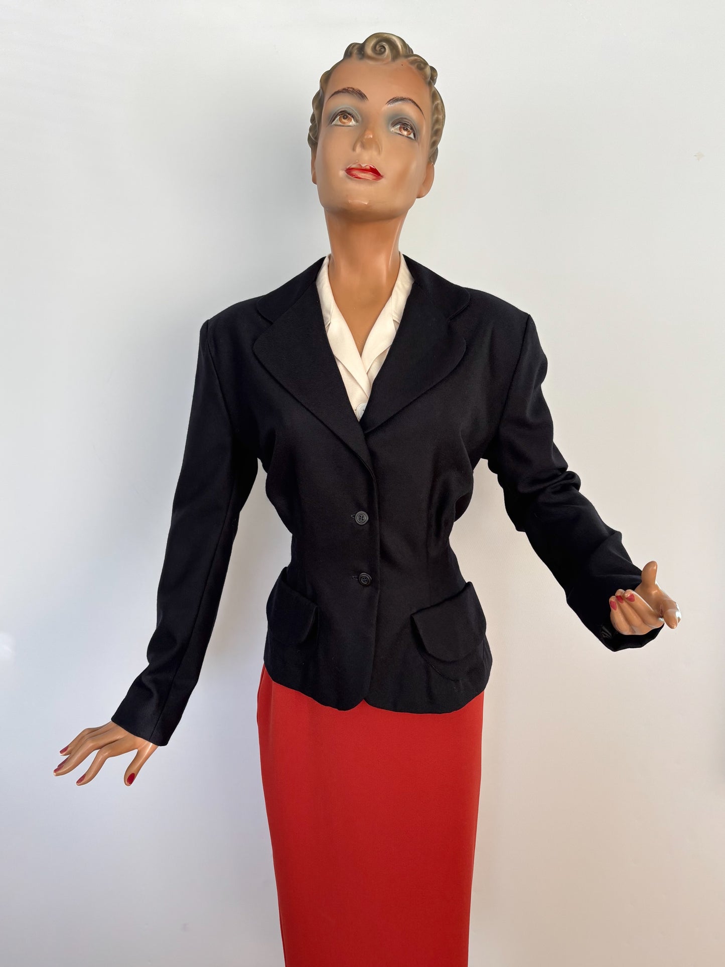 L | 1940s Style Wool Jacket