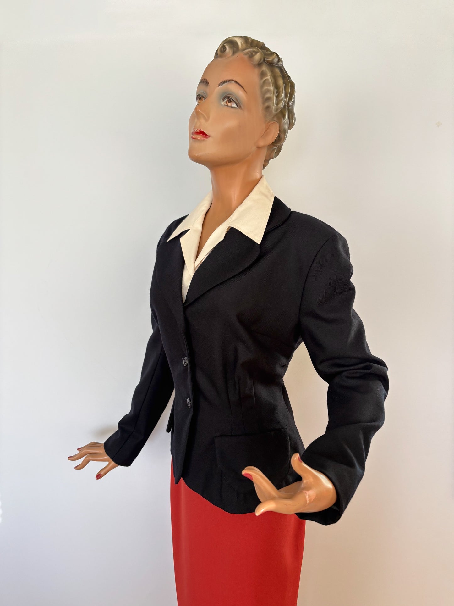 L | 1940s Style Wool Jacket