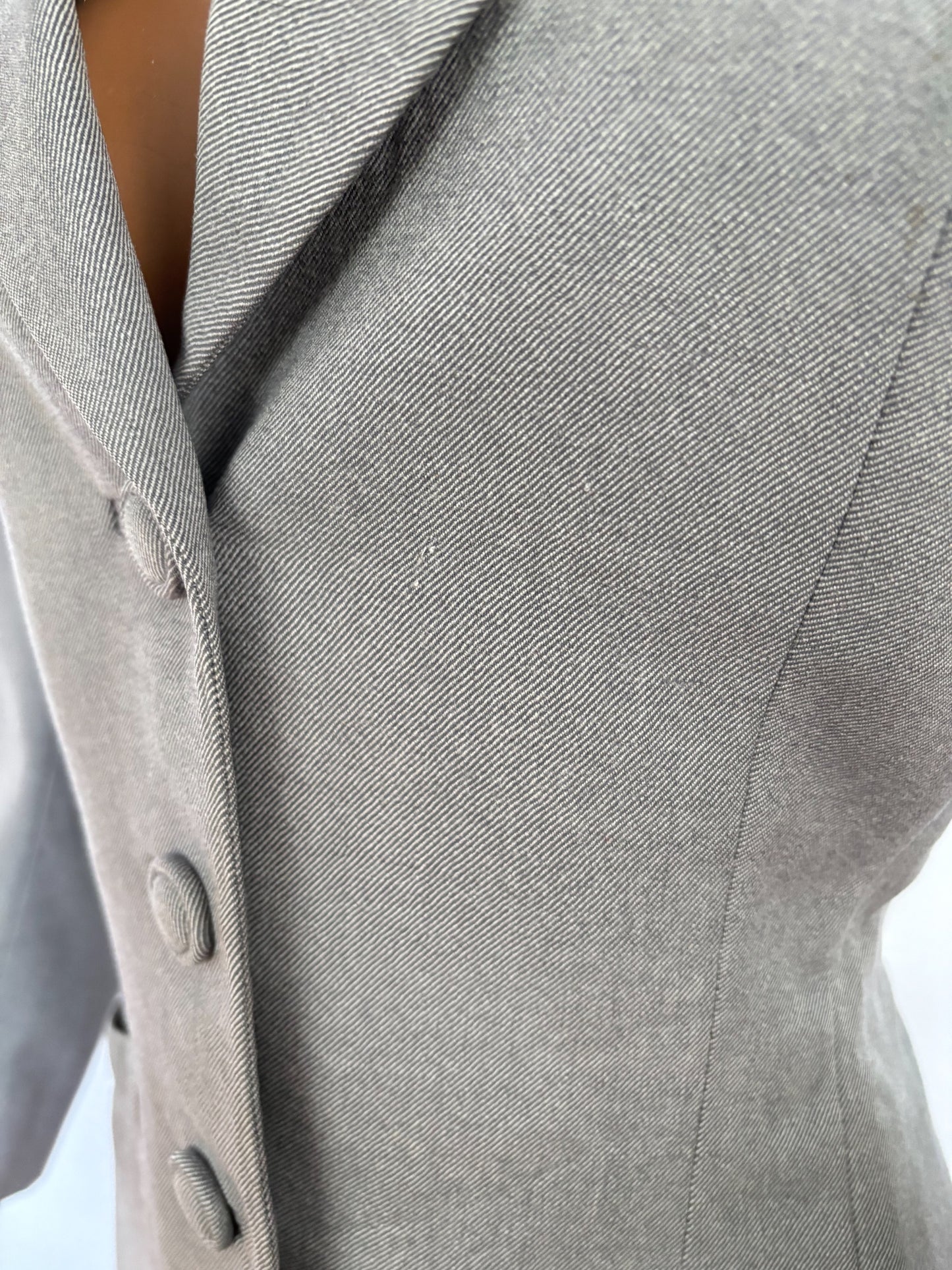 M | 1940s Kings-Way Tailors Grey Gabardine Jacket