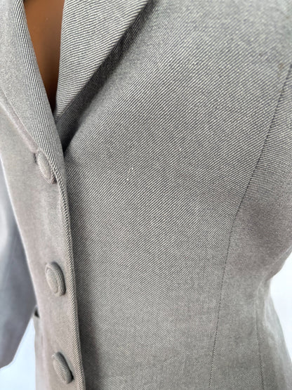 M | 1940s Kings-Way Tailors Grey Gabardine Jacket