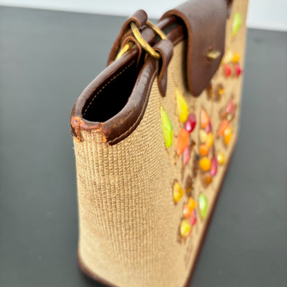 1960s Enid Collins Autumn Leaves Handbag