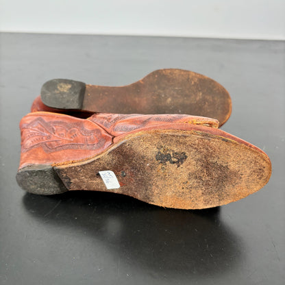 1940s/50s Tooled Leather Wedges