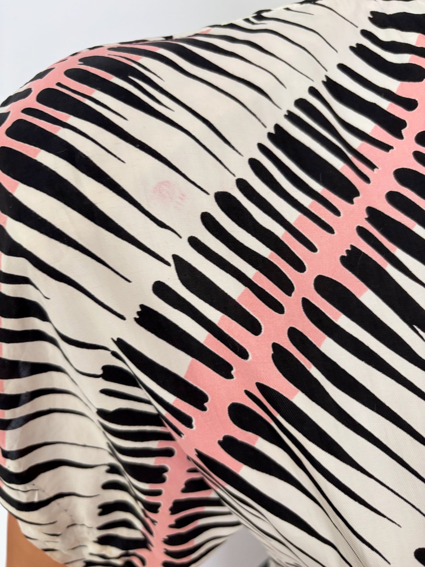 S | 1940s Style Asymmetric Peplum Dress