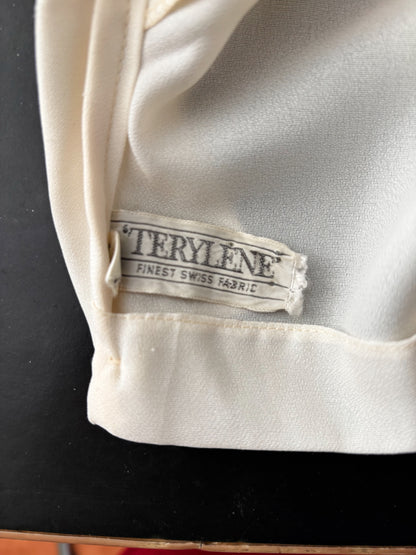 1960s Swiss Embroidered Blouse | Large