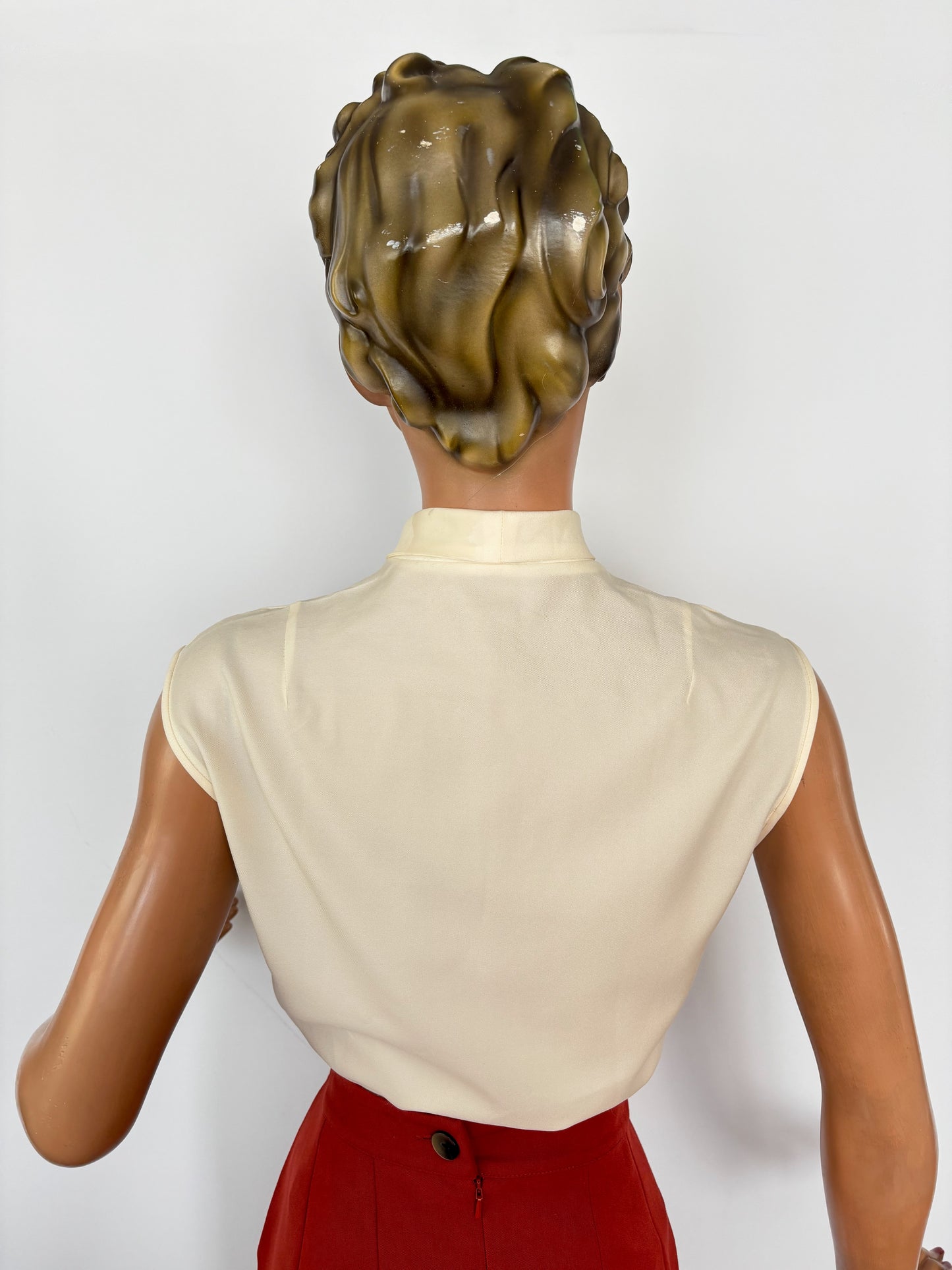 1950s/1960s Pussy Bow Blouse | Medium/Large