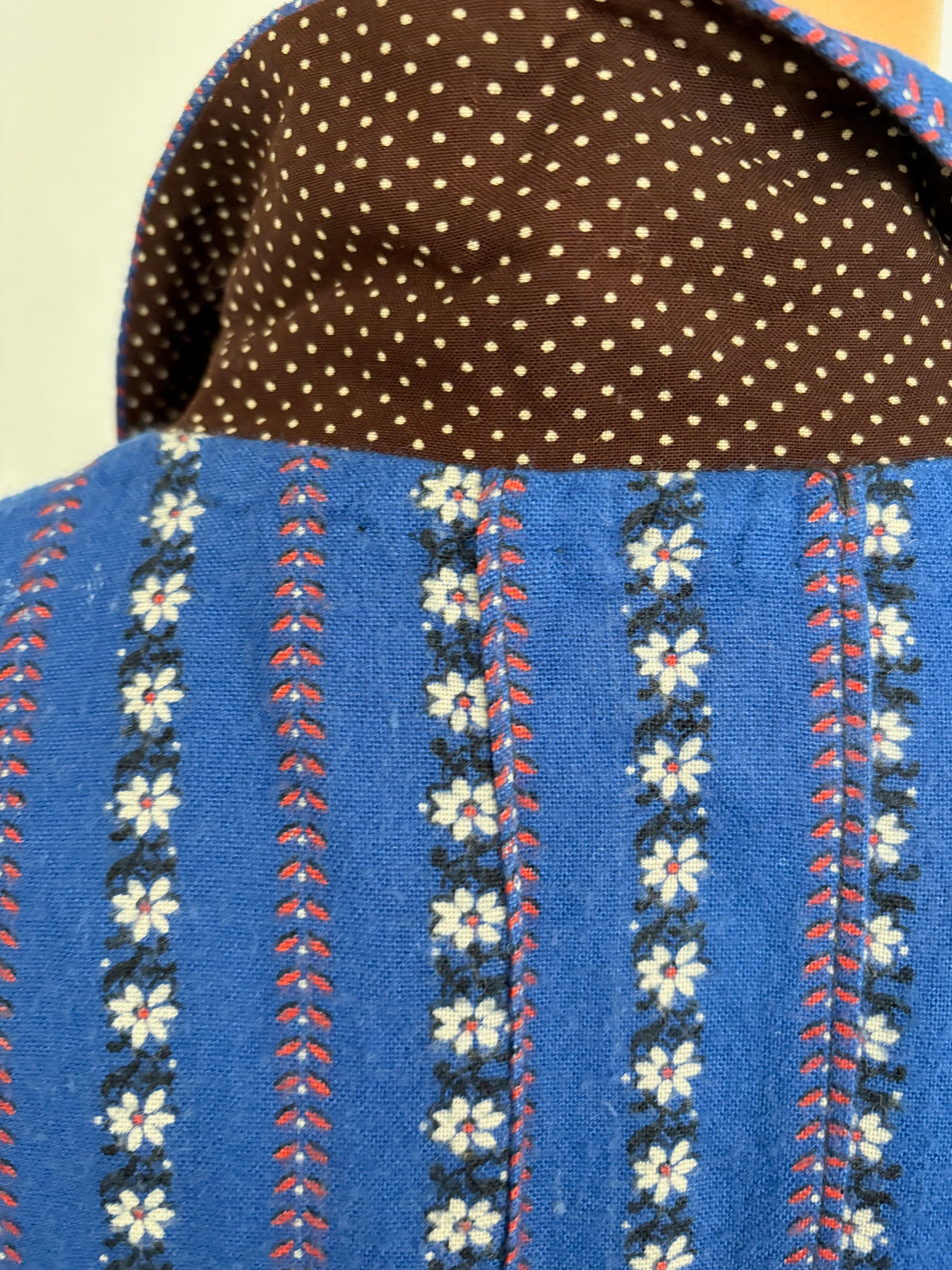 2XL/3XL | 1950s Blue Cotton Flannel Blouse